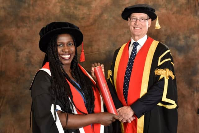 Dorothy Koomson and Ed Anderson (Photograph: Simon Dewhurst)