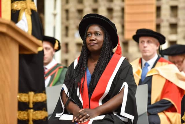 Dorothy during the graduation ceremony (Photograph: Simon Dewhurst)