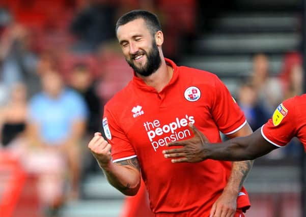 Crawley Town FC. Ollie Palmer . Pic Steve Robards SR1820089 SUS-180731-115858001