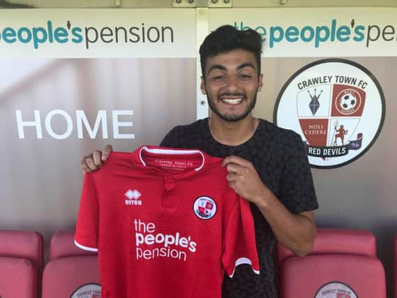 Crawley Town have signed Tarryn Allarakhia