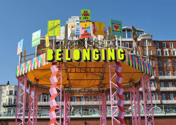 Morag Myerscough's installation Belonging SUS-180708-163024001