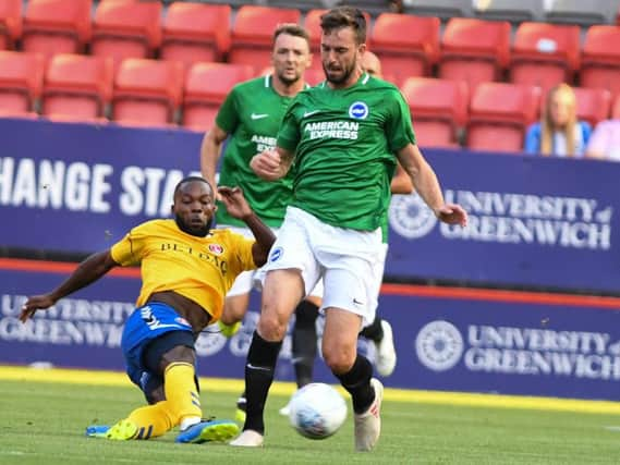 Action from Albion's pre-season friendly at Charlton. Picture by PW Sporting Photography