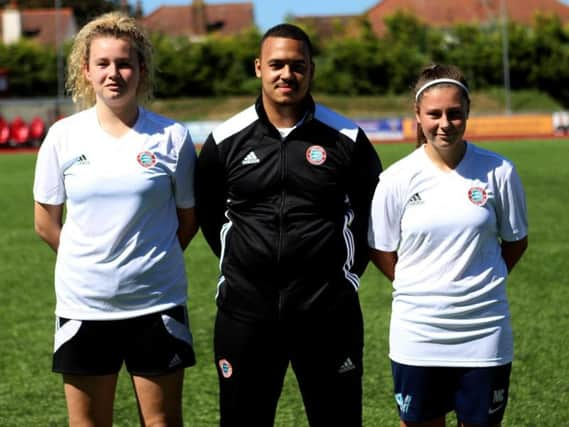 Gypsy Sutcliffe, Karl Davy and Millie Colbran. Picture by Mike Gunn