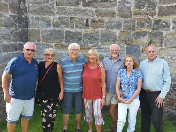 Don Ramsey, Debbie Evans, David Leworthy, Verena Loveridge, Pip Pawley, Laurence Lecomte and Stuart Poulton of the All Saints bell ringing squad