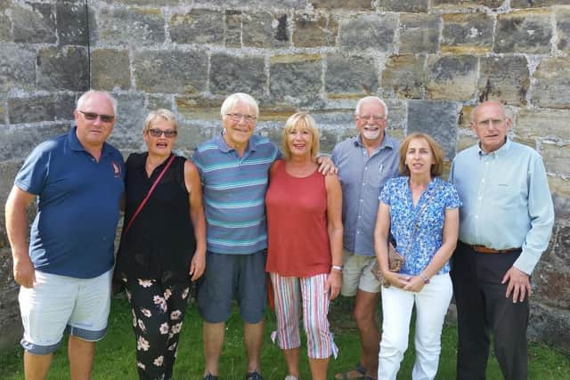 Don Ramsey, Debbie Evans, David Leworthy, Verena Loveridge, Pip Pawley, Laurence Lecomte and Stuart Poulton of the All Saints bell ringing squad