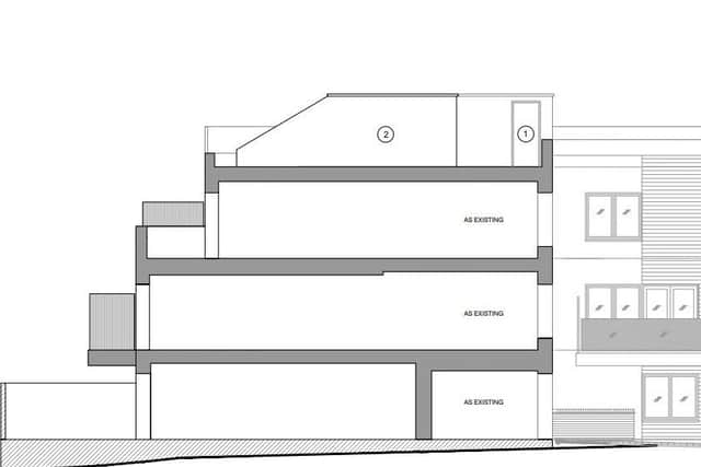 Artist's impression of the extra floor on the Spirit building by Yelo Architects