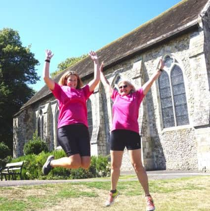 Tiki and Michele are training hard for Chichester Half Marathon