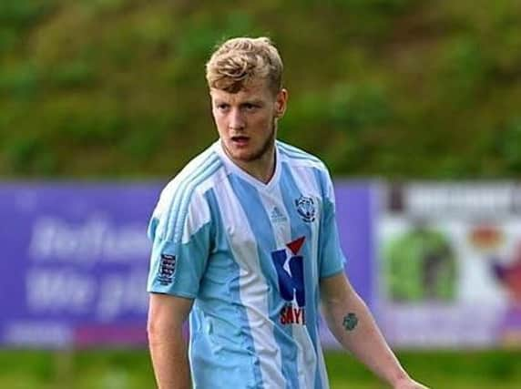 James McKernan bagged a hat-trick in Worthing United's FA Cup replay win. Picture by Stephen Goodger