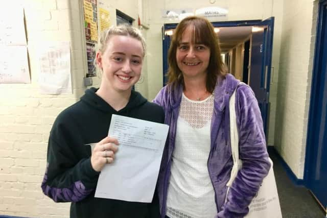 Lisa McLaughlin, 18, from Lancing, with her proud mum Lynda