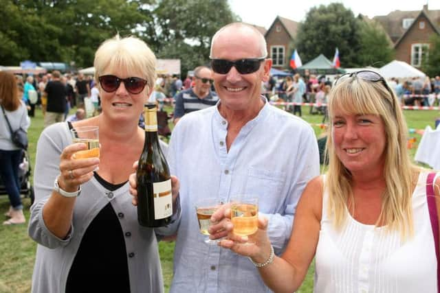 From left, Dave Short, Chris Short and Sarah Carr. Photo by Derek Martin DM1882932a