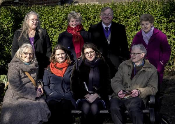 A plaque unveiling for Mary Neal, Littlehampton suffragette, at Marina Gardens. Picture: Mal Simms SUS-180703-145617001