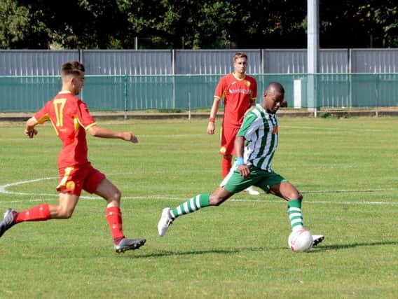 Terrell Lewis in action for Chi City / Picture by Kate Shemilt