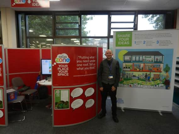 Justin Burns at the Ideas Zone in Worthing Library