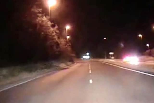 Police have released the video taken by PC Stoner's vehicle. Pictures and video: Sussex Police