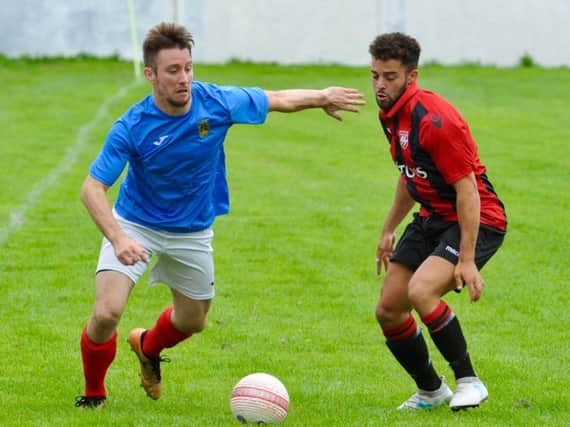 Paul Elliott got his first Littlehampton Town goal in the cup win over rivals Wick. Picture by Stephen Goodger