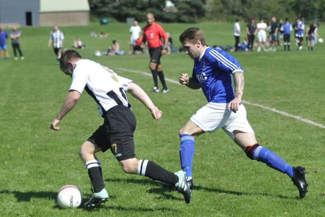 Robertsbridge United in possession against St Leonards Social.