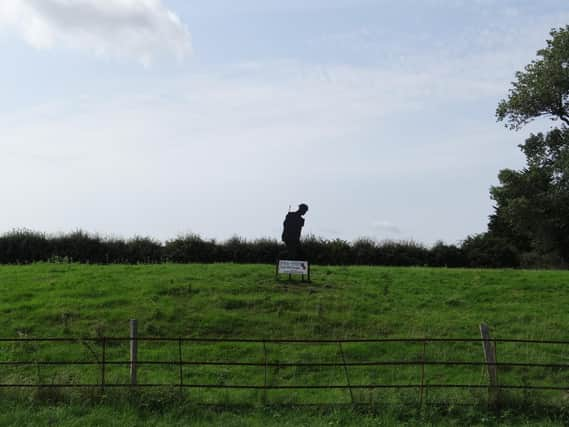 One of the Silent Soldier silhouettes to commemorate the centenary of Armistice Day. SUS-180409-091204001