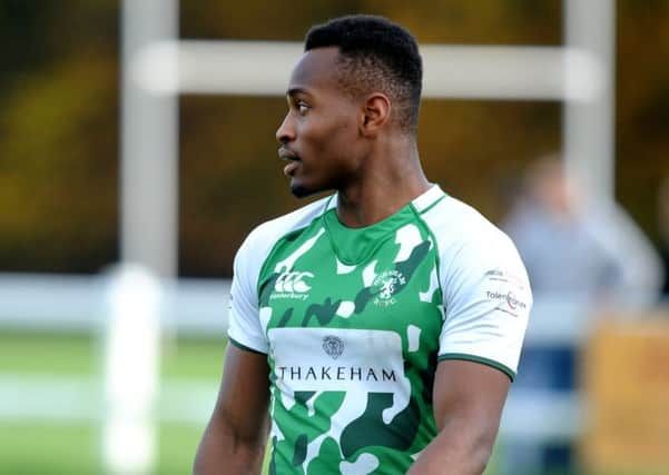 Horsham v Pulborough Rugby SR1726110  -Declan Nwachukwu . Pic Steve Robards SUS-171228-110105001