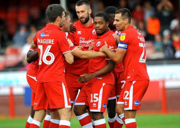 Crawley Town FC v Morecombe FC. 1-0 Pic Steve Robards SR1824450 SUS-180915-163202001