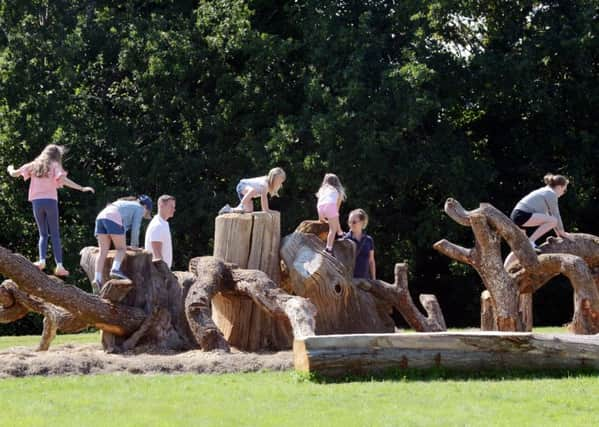 ks180433-6  Mid Easebourne Park Opening phot kate

Children enjoying the park.ks180433-6 SUS-180209-201912008