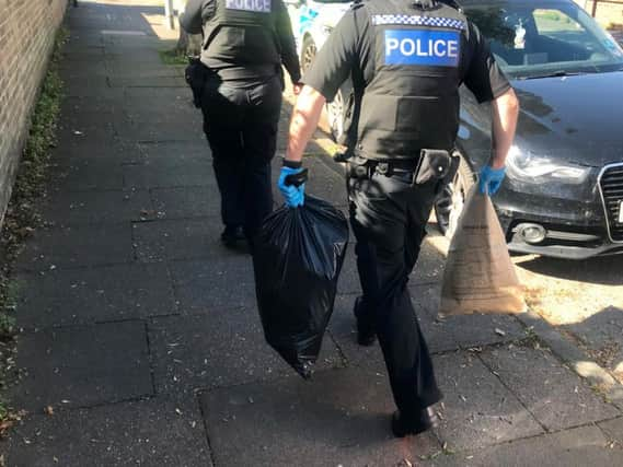 A car was seized by police in Wiston Avenue, Worthing