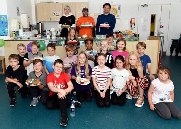 MacMillan Coffee Morning.

A coffee morning is being held to raise money for the  Macmillan charity, in memory of Dr Ben Ross, who lost his life to cancer at the age of 89.

Pictured are the dance group, BPM Dance Academy, The Logic Crew and parents. 

Bolnore Village School, Middle Village, Haywards Heath, Mid Sussex. 

Picture: Liz Pearce 29/09/2018

LP181566 SUS-180930-140932008