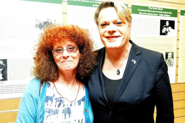 Eddie Izzard with Yvonne Cleland SUS-180110-151144001