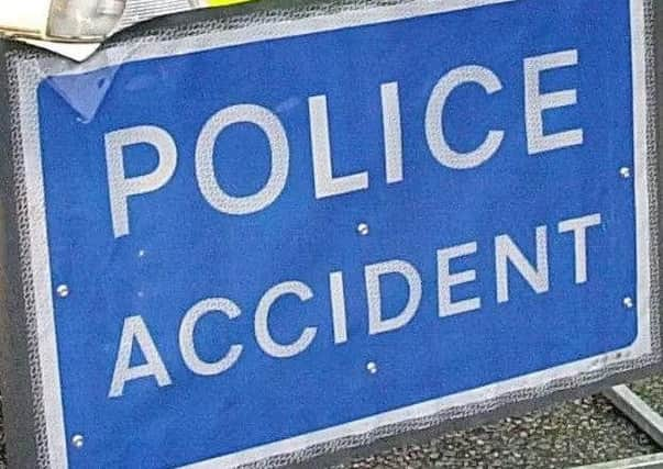 Police accident sign