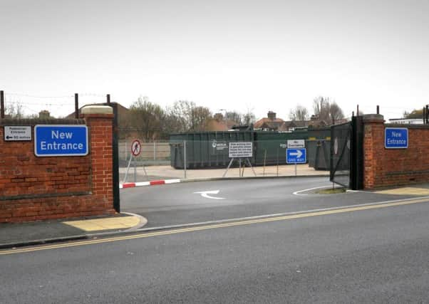 Household Waste Recycling Site, St. Philips Avenue Eastbourne. march 18th 2014 E11177Q SUS-140319-130819001