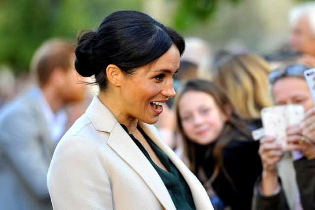 Harry and Meghan, Duke and Duchess of Sussex visit Chichester. Pic Steve Robards SR1825172 PPP-180410-110307003