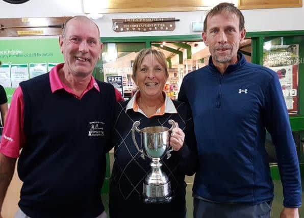 C & M Trophy winners Janet Moore, Dave Phelps and Darren Webber