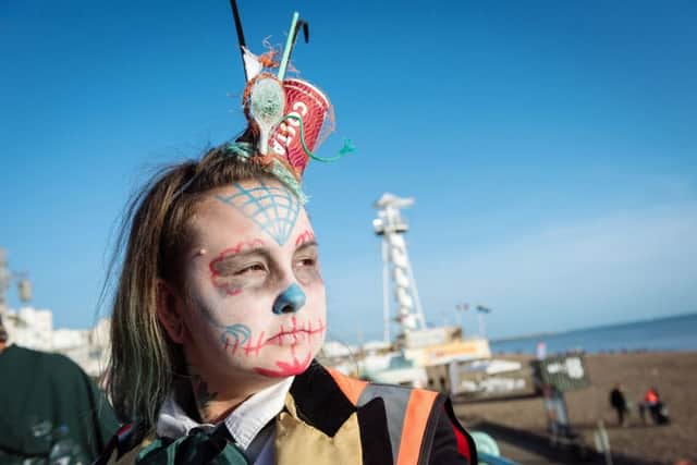 Pier2Pier's Halloween beach clean in Brighton (Photograph: James Pike)