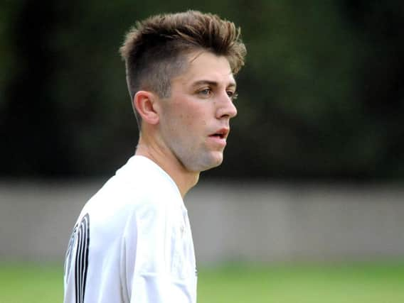 Loxwood's Michael Wood bagged the Magpies third in their emphatic 5-1 home victory over Eastbourne United. Picture by Steve Robards.