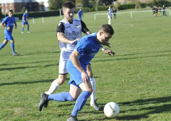 Action from Bexhill United's 3-3 draw at home to Selsey 10 days ago. Picture by Simon Newstead