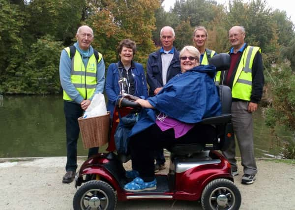 MS friendly health walk in Hampden Park SUS-181010-100440001