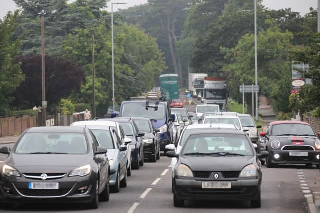 Traffic on the A27 Worthing, Grove Lodge. Picture by Eddie Mitchell