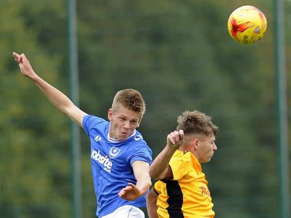 New Bognor recruit Joe Dandy - on loan from Pompey's academy