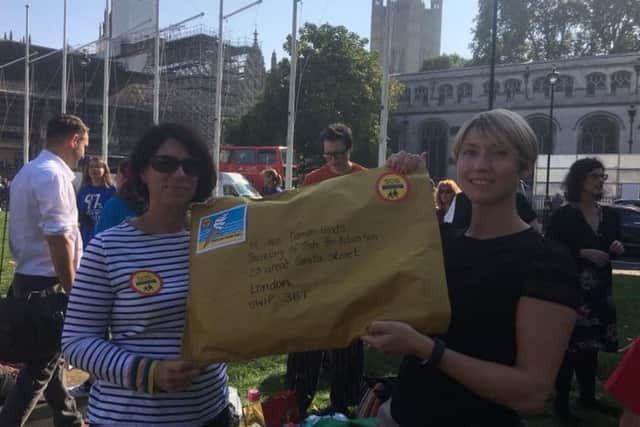 More than 500 postcards written by West Sussex parents and school children were delivered to the Secretary of State for Education today demanding fair funding for local schools.