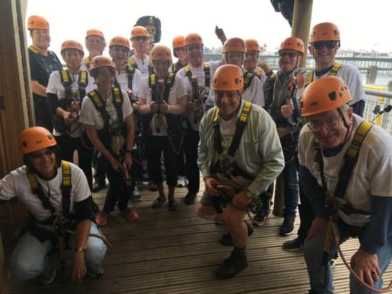 Adrenaline junkies took on Brighton Zip to raise awareness of Age UK