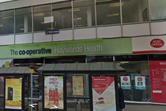 Post Office services are currently being offered at the empty Co-op unit in South Road, Haywards Heath. Picture: Google Street View