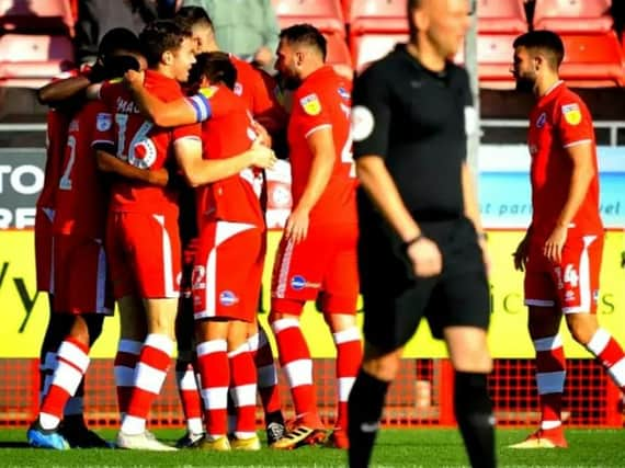 Crawley Town v Newport County. 1-0 Pic Steve Robards SR1828364