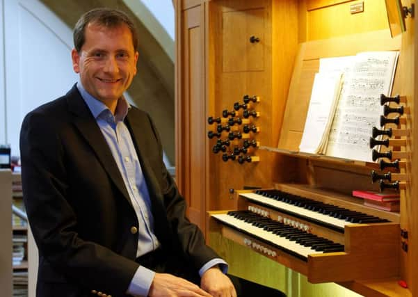 Nic Robinson at the St Wilfrids Church organ. Picture by Melvyn Walmsley