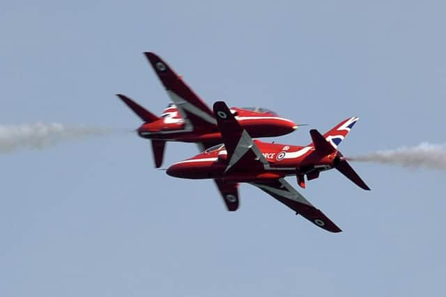 Airbourne 2018 Red Arrows give a breathtaking display today (Photo by Jon Rigby)