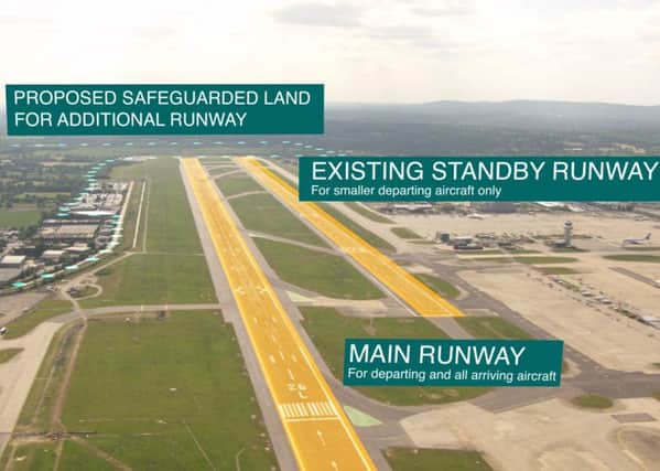 Gatwick additional runway proposals SUS-181017-154532001