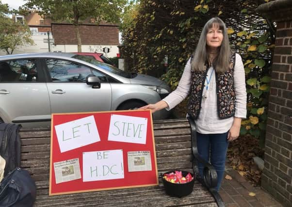 Protest outside the council offices in North Street