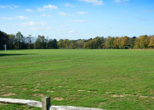 Tilekiln playing fields in St Leonards, where Hastings United Football Club hopes to build a new stadium. Picture by Justin Lycett