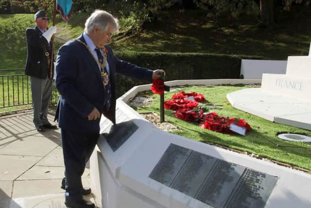 Opening of the Garden of Remembrance, Hastings war memorial. Photo by Roberts Photographic SUS-181029-073537001