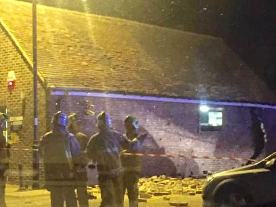 The explosion in Market Road, Chichester