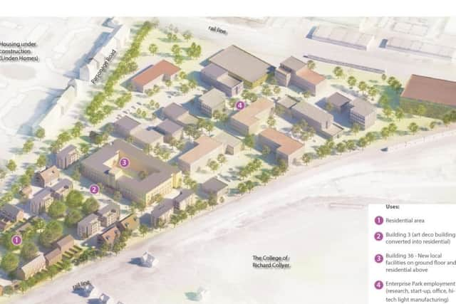 Artists impression of the proposed scheme at the former Novartis site