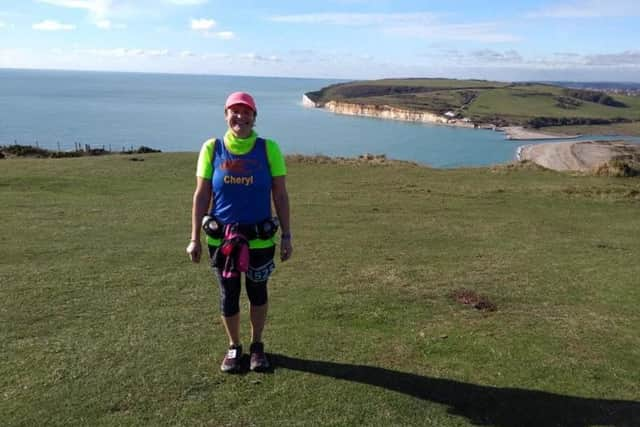 Cheryl Laing at Beachy Head